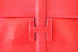 Hermès Jige Lizard Rouge Braise clutch Lizard Rouge Braise – Very rare color