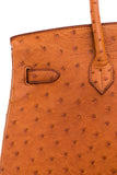 Chestnut Ostrich Birkin 35