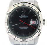 Pre Owned Mens Rolex Stainless Steel Datejust with a Black Dial 116264