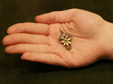 Art Nouveau diamond and enamel pendant