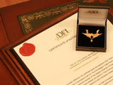 Victorian gold  two swallows brooch