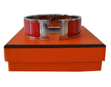 Bracelet Hermès modèle Clic H Rouge casaque