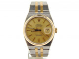 Pre Owned Mens Rolex Two-Tone Oysterquartz Datejust Gold Champagne 17013