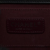 Chanel Black Velvet Calfskin Boy Brick Horizontal Chain Bag