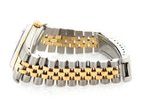 Pre Owned Mens Rolex Two-Tone Datejust with a White Roman Dial 16013