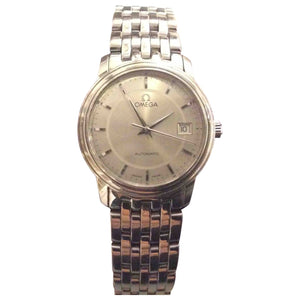 Omega metallic steel watch