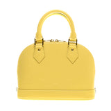Louis Vuitton M90104 Monogram Vernis Citrine Alma BB Handbag with Shoulder Strap