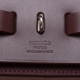 Hermes Dark Brown Canva Herbag Zip 31cm (R Stamp)