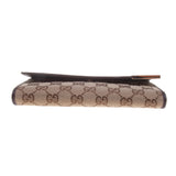 Gucci 291099 Beige/Ebony GG Fabric Continental Long Wallet