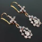 Victorian diamond dangle earrings