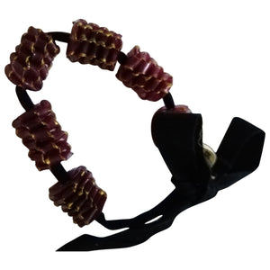 Marni burgundy plastic bracelets