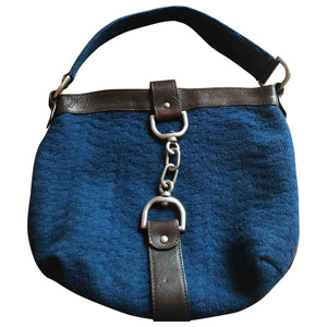 Marni blue wool handbag