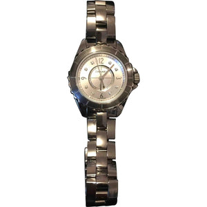 Chanel j12 quartz  titanium watch