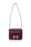 Pre-Owned Hermès Rouge Crocodile Niloticus Lisse Constance 23