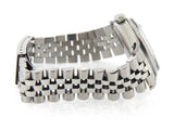 Pre Owned Mens Rolex Stainless Steel Datejust with a White Roman Dial 16030