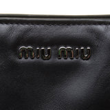 Miu Miu Black Calf Leather with Rivets Handbag