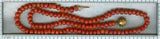 Antique coral bead necklace w/gold clasp