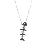 Raw Bone Diamond Pendant Necklace