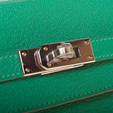 Hermes Bambou Chevre Mysore Leather Kelly Wallet (T Stamp)