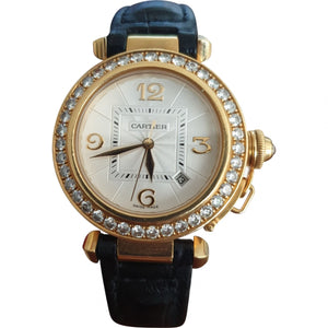 Cartier pasha gold yellow gold watch