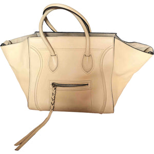 Celine luggage phantom yellow leather handbag