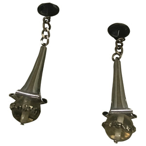 Marni silver metal earrings