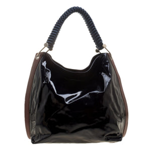 Marni brown patent leather handbag