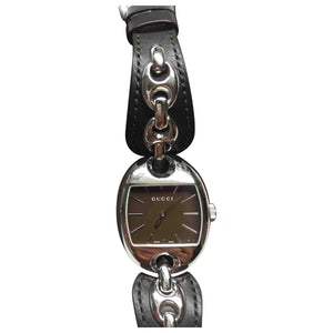 Gucci brown steel watch