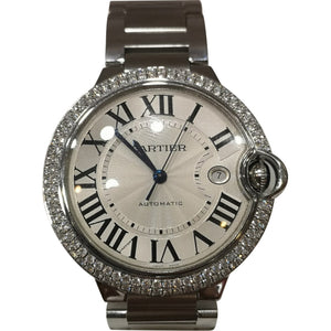 Cartier ballon bleu silver steel watch