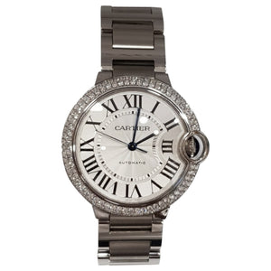 Cartier ballon bleu silver steel watch