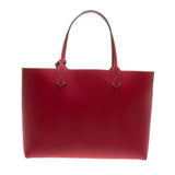 Gucci 368568 Red Leather / Ebony GG Supreme Canvas Reversible Large Tote Bag