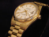 Pre Owned Mens Rolex Yellow Gold Datejust with a White Dial 16018