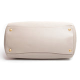 Prada Grey Calf Leather Handbag with Shoulder Strap