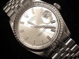 Pre Owned Mens Rolex Stainless Steel Datejust with a Silver Dial 1603