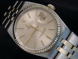 Pre Owned Mens Rolex Two-Tone Oysterquartz Datejust Gold Champagne 17013