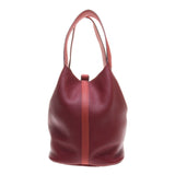 Hermes Rouge H Togo Leather / Rouge Duchesse Swift Leather Picotin Lock 31cm (R