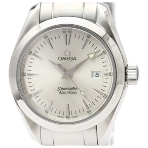 Omega seamaster aquaterra silver steel watch