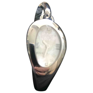 Gucci horsebit silver steel watch