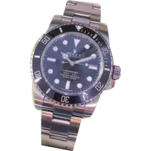 Rolex oyster perpetual 39mm black steel watch