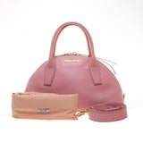 Miu Miu Light Pink Calfskin Leather Handbag