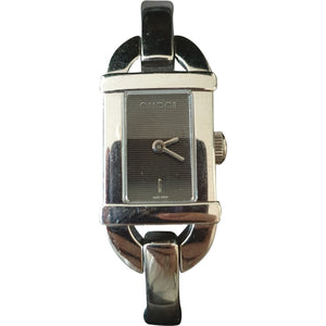 Gucci silver steel watch