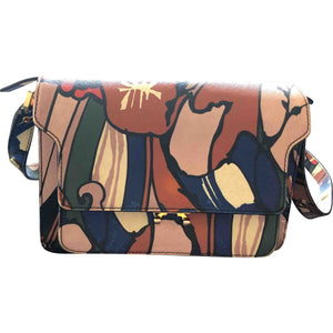 Marni trunk multicolour leather handbag