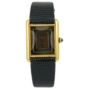 Cartier tank must gold gold plated watch