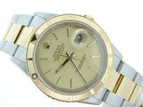 Pre Owned Mens Rolex Two-Tone Datejust with a Gold/Champagne Dial 16263