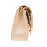 Chanel Beige Caviar Leather Quilted Classic Large Chain Bag