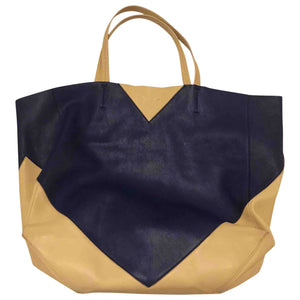 Celine cabas multicolour leather handbag