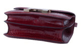 Pre-Owned Hermès Rouge Crocodile Niloticus Lisse Constance 23