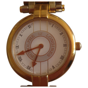 Longines gold steel watch