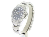 PRE OWNED MENS ROLEX STAINLESS STEEL EXPLORER II WITH A BLACK DIAL 16570
