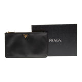 Prada Black Saffiano Leather Clutch
